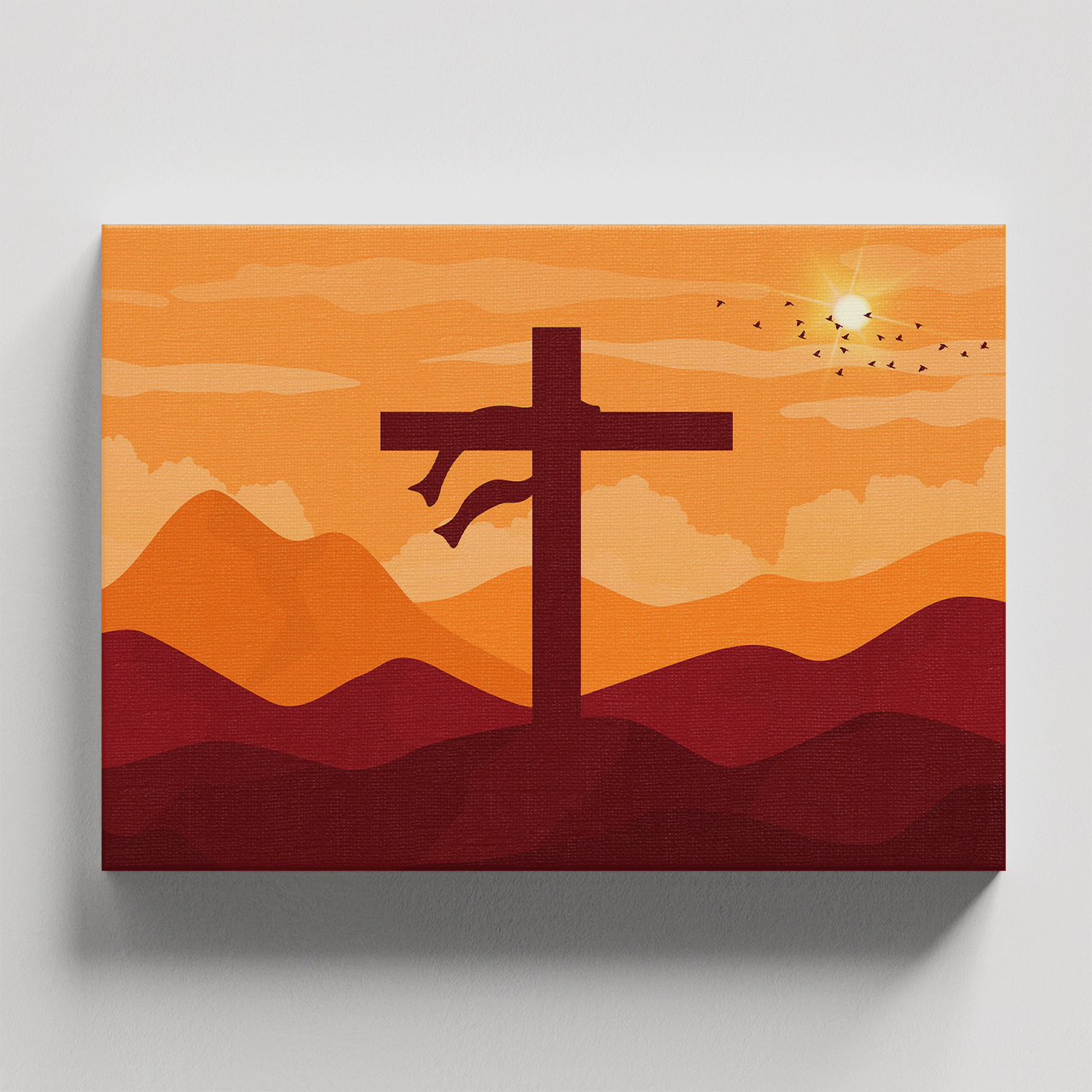 Cuadro Decorativo Religioso Jesús Crucifixión #1 135 X 90