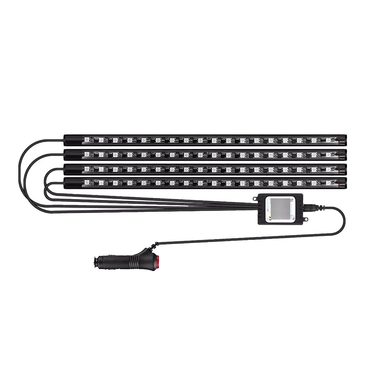 Tiras 72 Luces Led Para Auto Barra De Luz Rgb Interior App