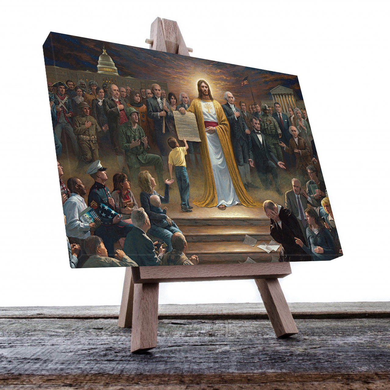 Cuadro Decorativo Religioso Jesús Enseñando 120 X 80