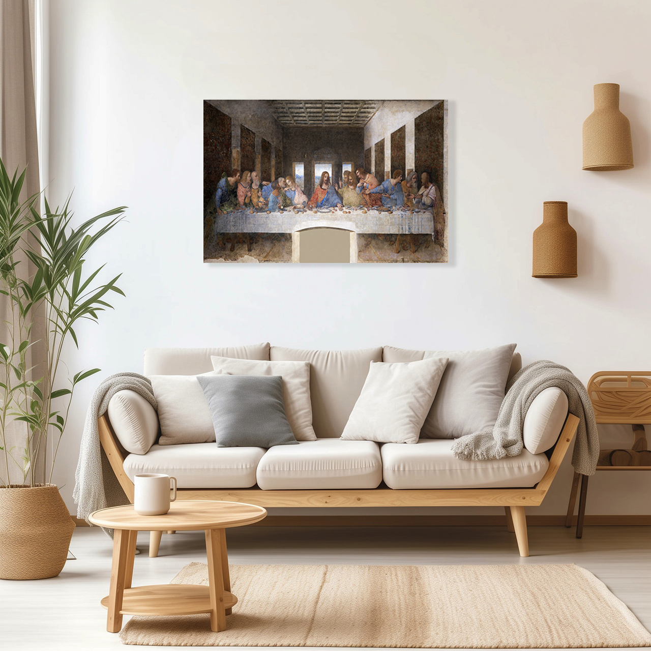 Cuadro Decorativo La última Cena Leonardo da Vinci  90 X 60