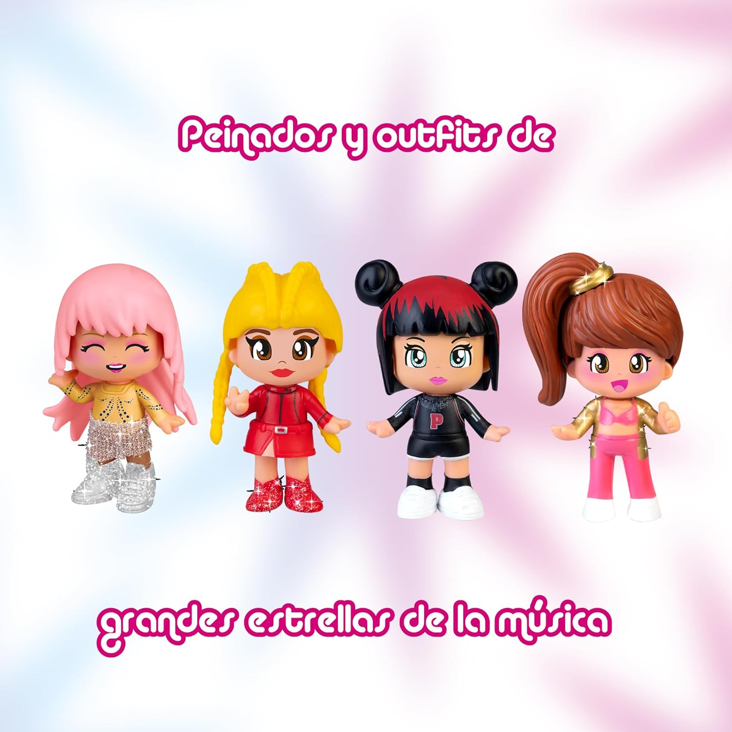 Pinypon Cabeza Super Stars Con 4 Figuras Exclusivas Famosa