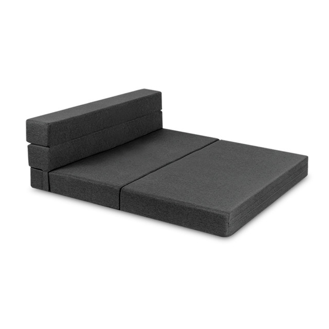 Sillón Plegable Atlas Matrimonial 3 Posiciones Gris Oxford, Cómodo, Ligero y Fácil de Transportar
