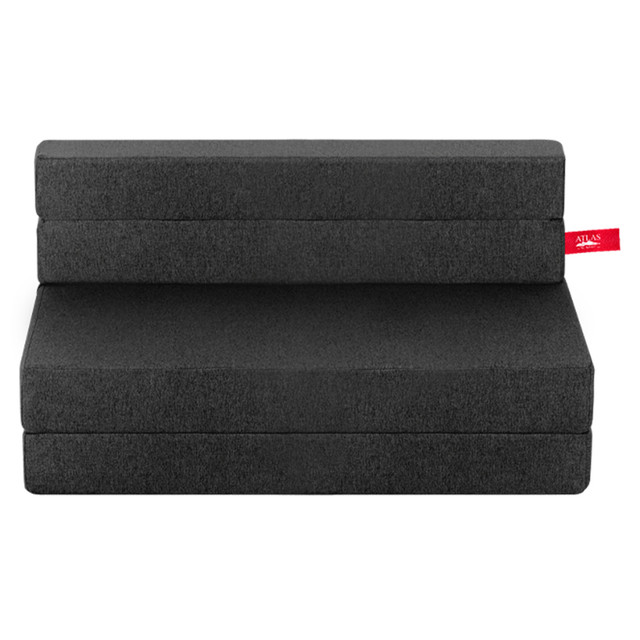 Sillón Plegable Atlas Matrimonial 3 Posiciones Gris Oxford, Cómodo, Ligero y Fácil de Transportar