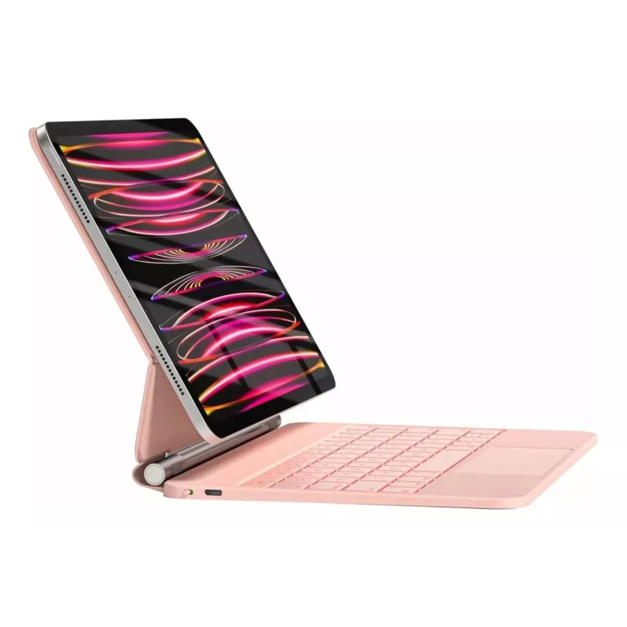 Funda Magic Keyboard Para iPad Mini 6/7 8.3 Teclado Español Color Rosa
