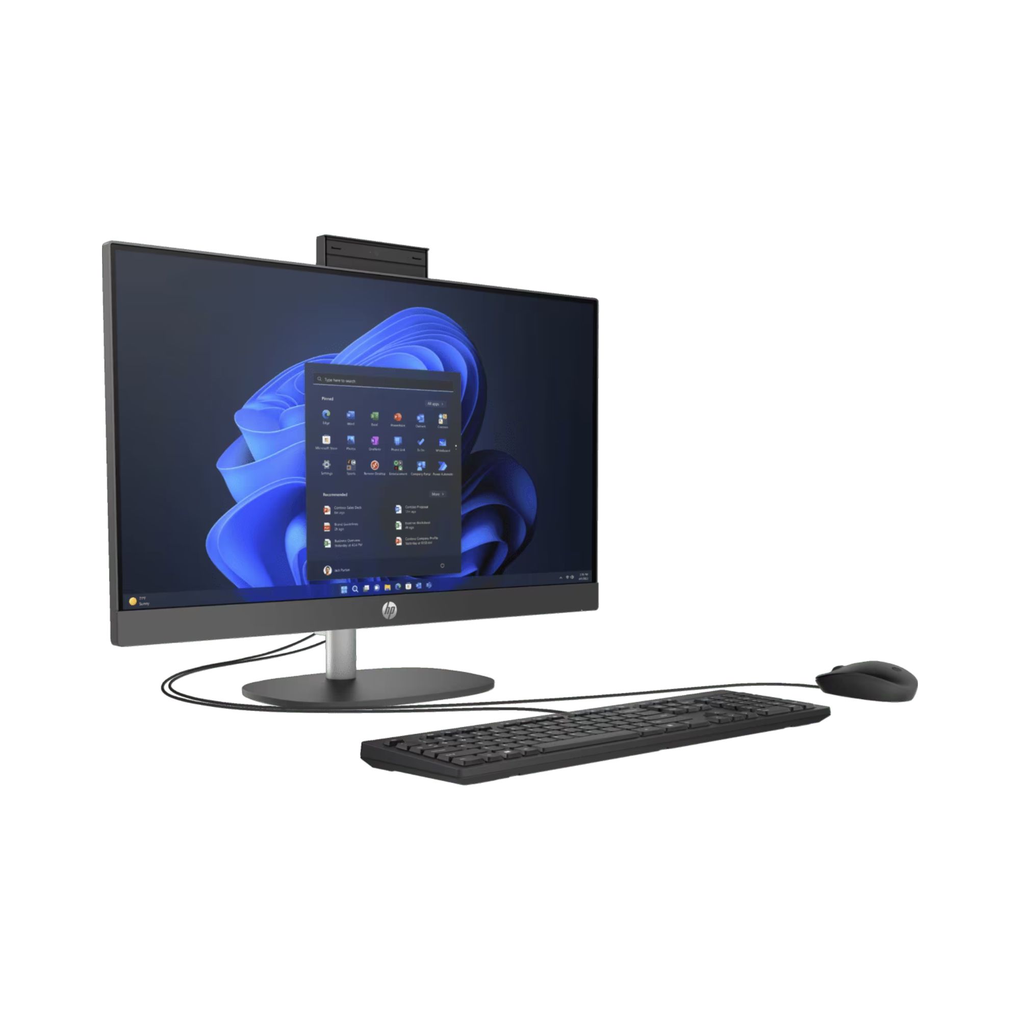 All in One HP ProOne 240 G10 de 23.8'', Intel Core i3-N300, 8 GB RAM, 256 GB SSD NVMe, Windows 11 Pro, Negro