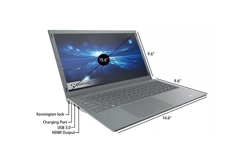 Laptop Gateway Notebook GWTN156-11BK 15.6 Pulgadas Full Hd Lcd, Procesador INtel Pentium Silver N5030 4 Gb Ram 128 Gb Ssd, Windows 10 Home.