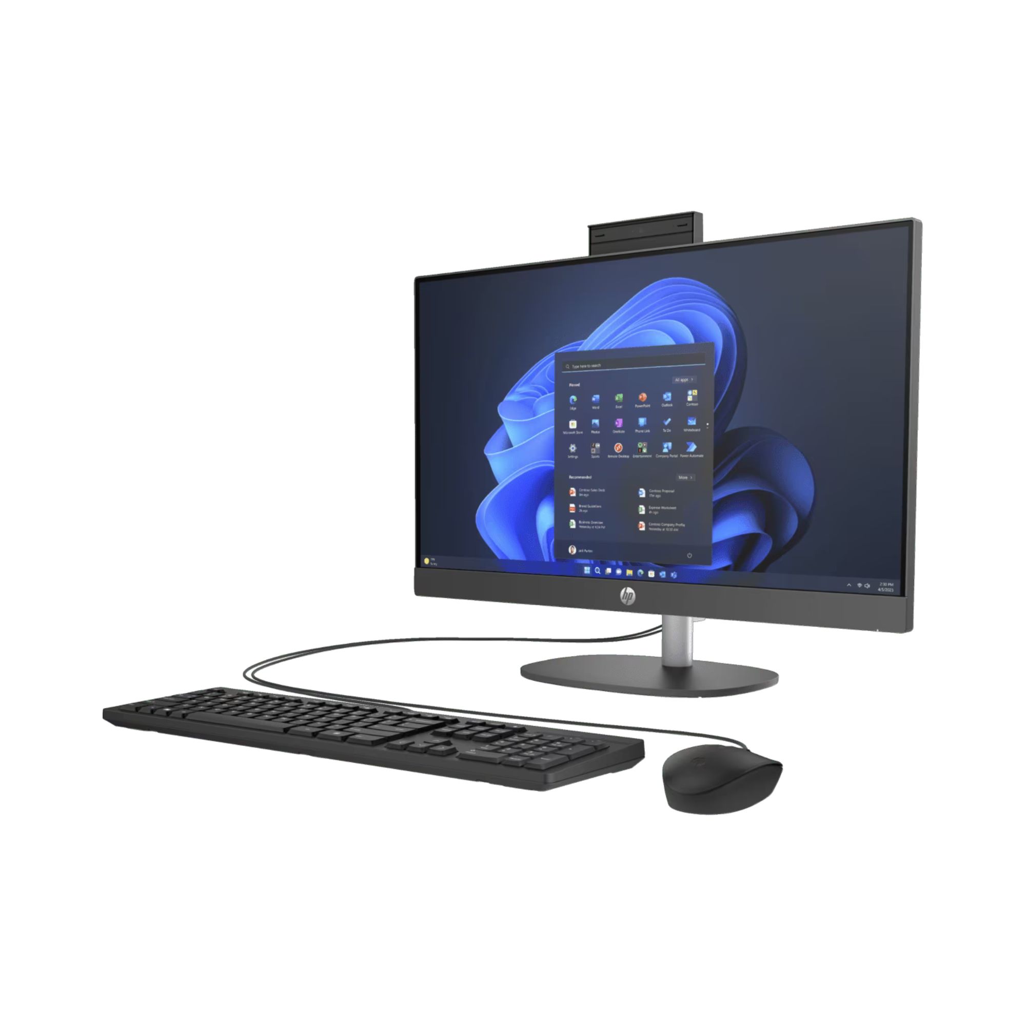 All in One HP ProOne 240 G10 de 23.8'', Intel Core i3-N300, 8 GB RAM, 256 GB SSD NVMe, Windows 11 Pro, Negro