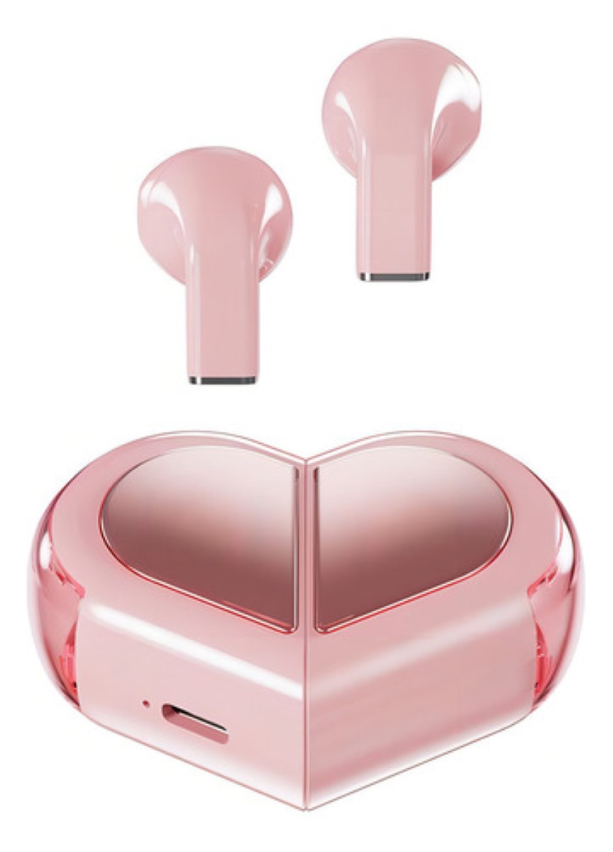 Audífonos Bmani Auriculares Bluetooth Inalámbricos corazon rosa