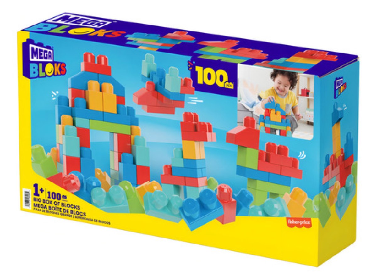 Set de construcción Mega Bloks Mega Bloks Blocos de Montar 100 piezas colores