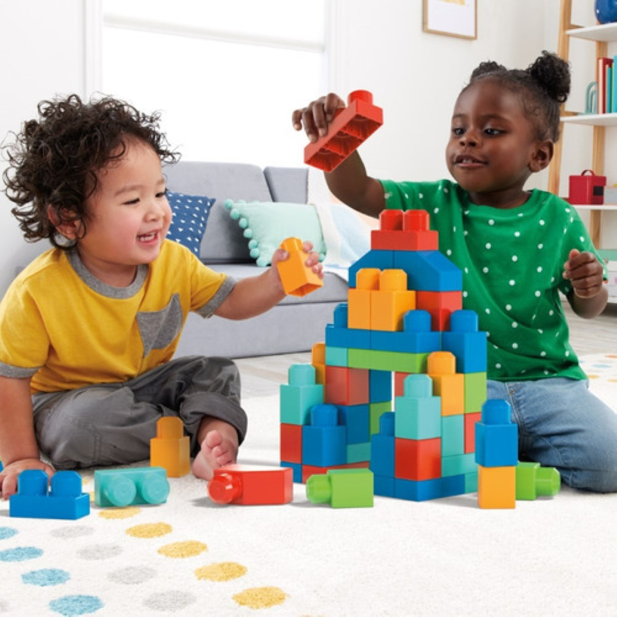 Set de construcción Mega Bloks Mega Bloks Blocos de Montar 100 piezas colores