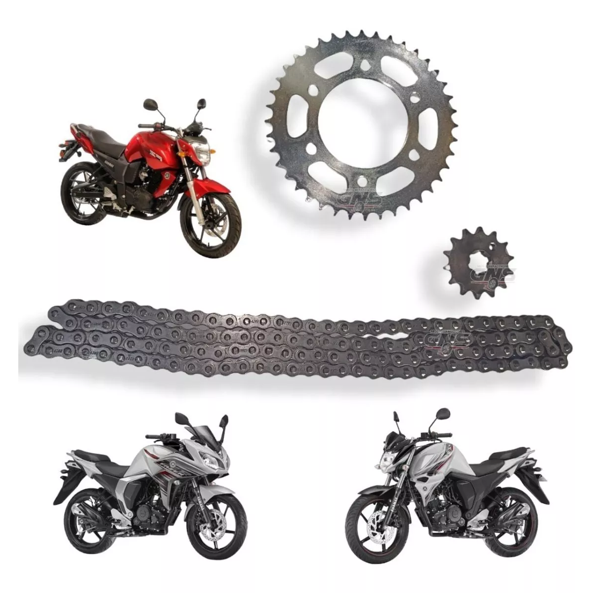 Kit De Arrastre Yamaha Fz16 2.0 Fazer Sprok Estrella Cadena