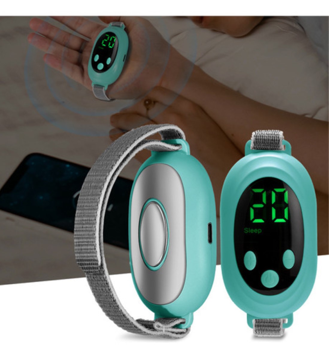 Neurocontrol Ansiedad Pazmental Ayuda Recargable Para Dormir AZUL CIELO
