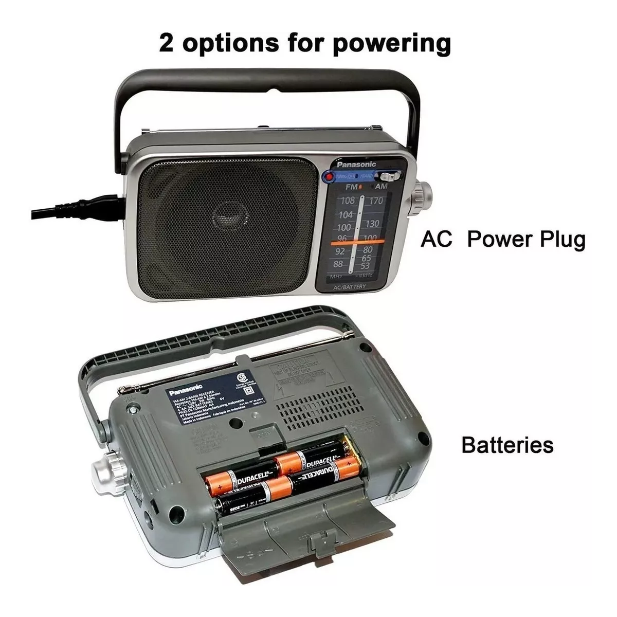 Radio Portatil Rf-2400 Am/fm Pilas O Corriente