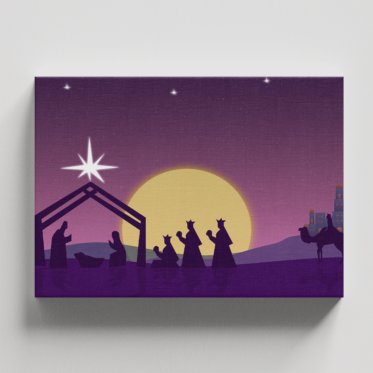 Cuadro Decorativo Religioso Jesús Nacimiento 90 X 60