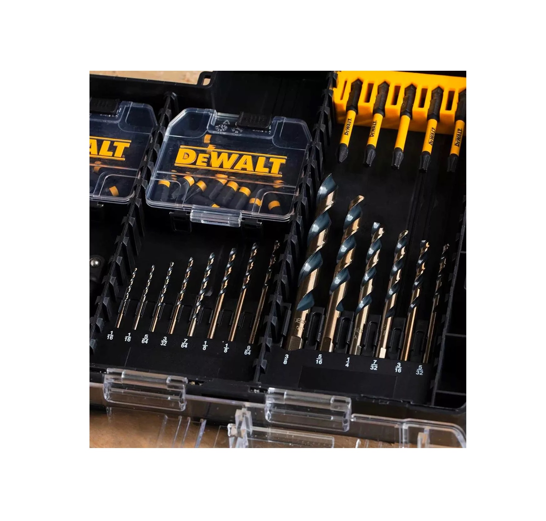 Juego De Brocas FlexTorq Dewalt  DWANGFT100SET Con 100 Piezas