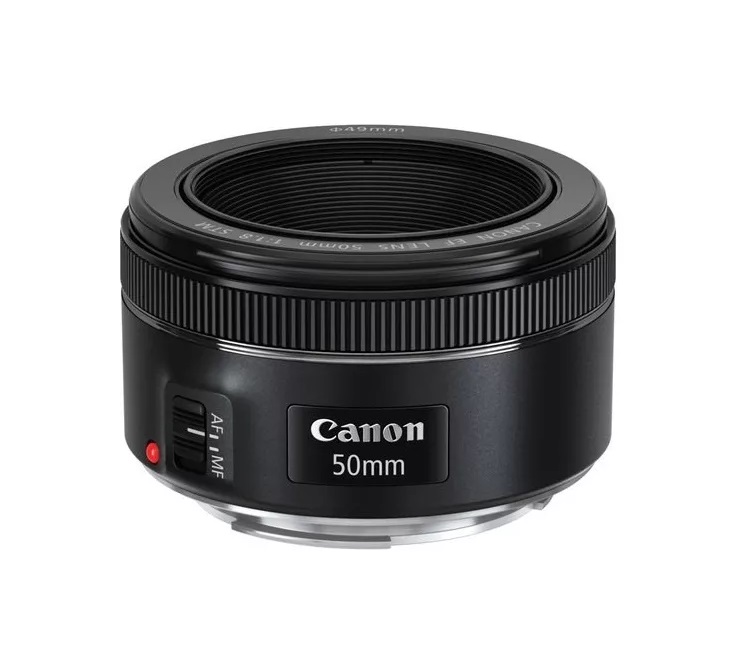 Lente Para Cámara Canon EF 50 mm F/1v4/5 STM Objetivo Fijo Estandar Para Cámaras DSLR EOS  Color Negro