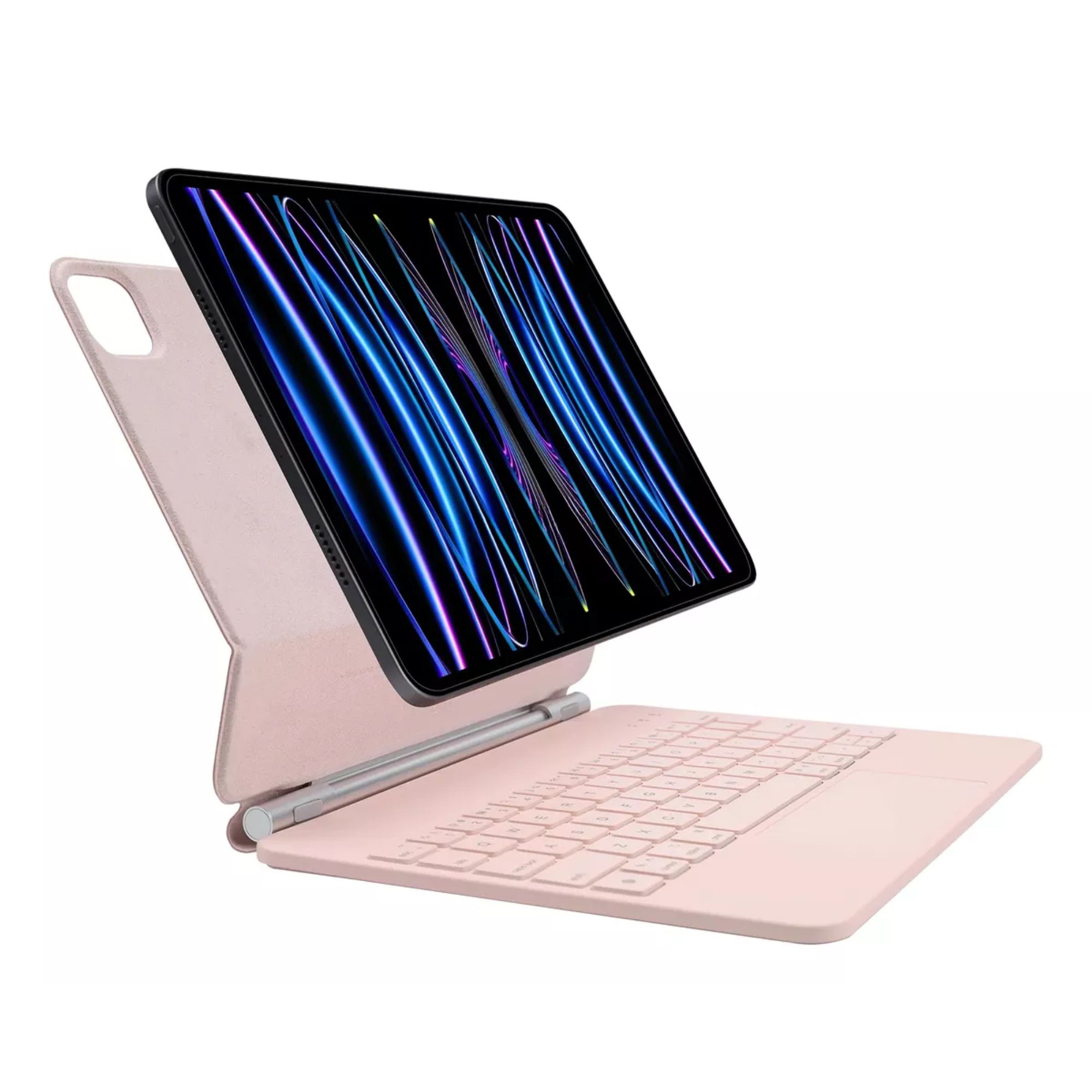 Funda Magic Keyboard Para iPad Pro 11 M4 Teclado Español Color Rosa