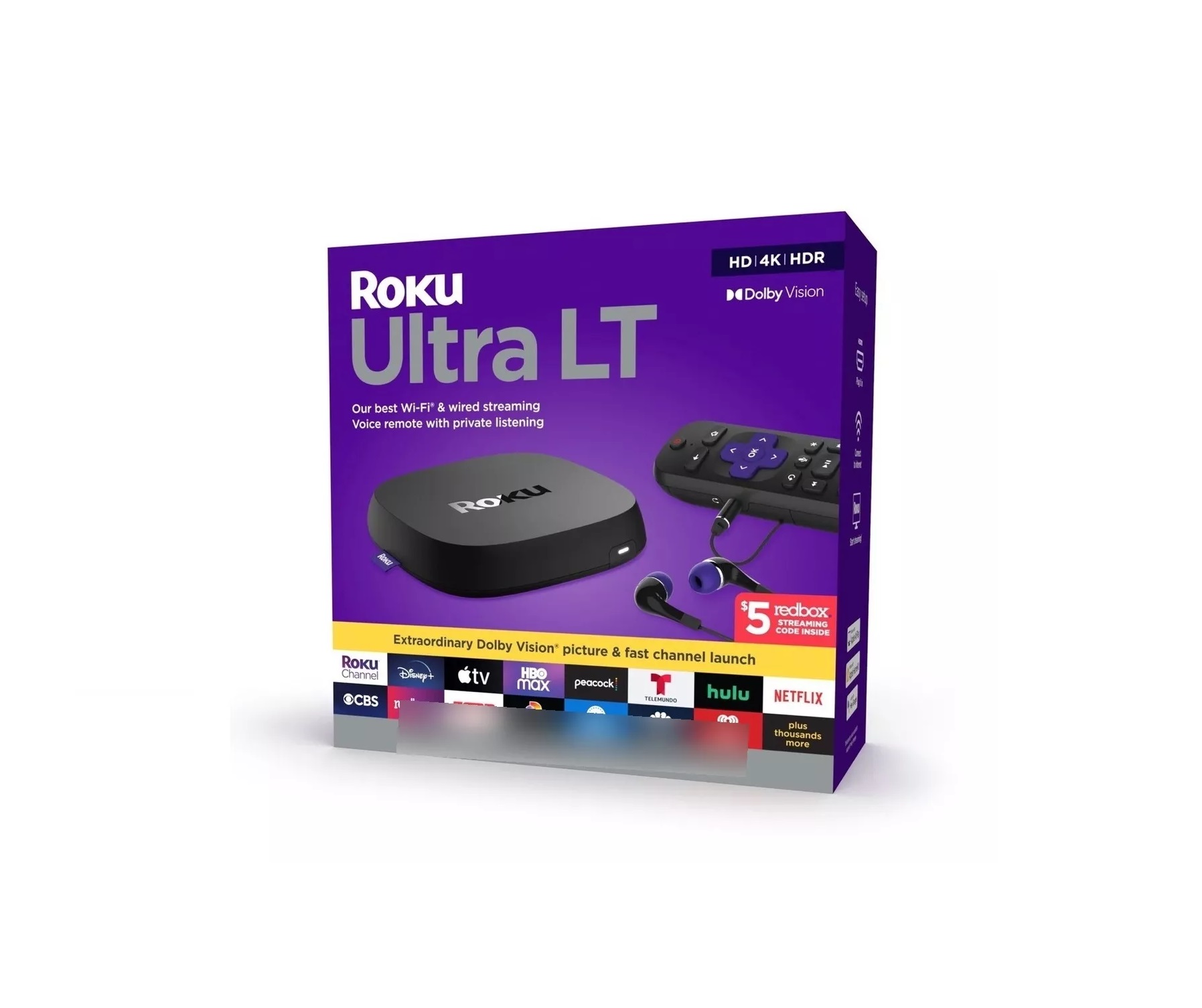 Roku Ultra Lt Dispositivo Streaming Transmisión 4801RW 4K Control ...