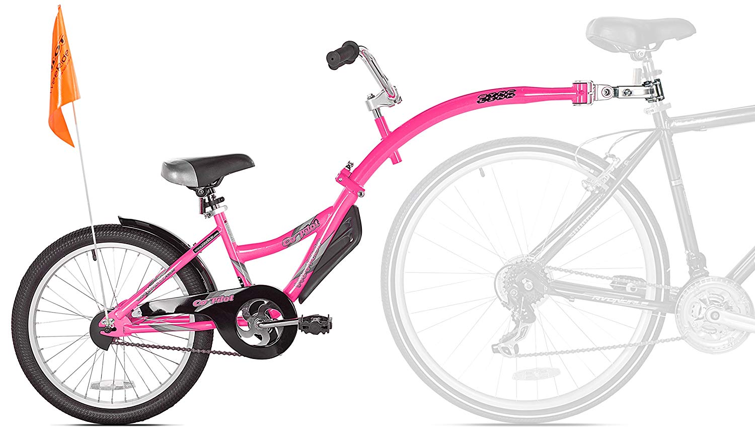 Remolque Tandem Bicicleta WeeRide Kazam Rosa Pink