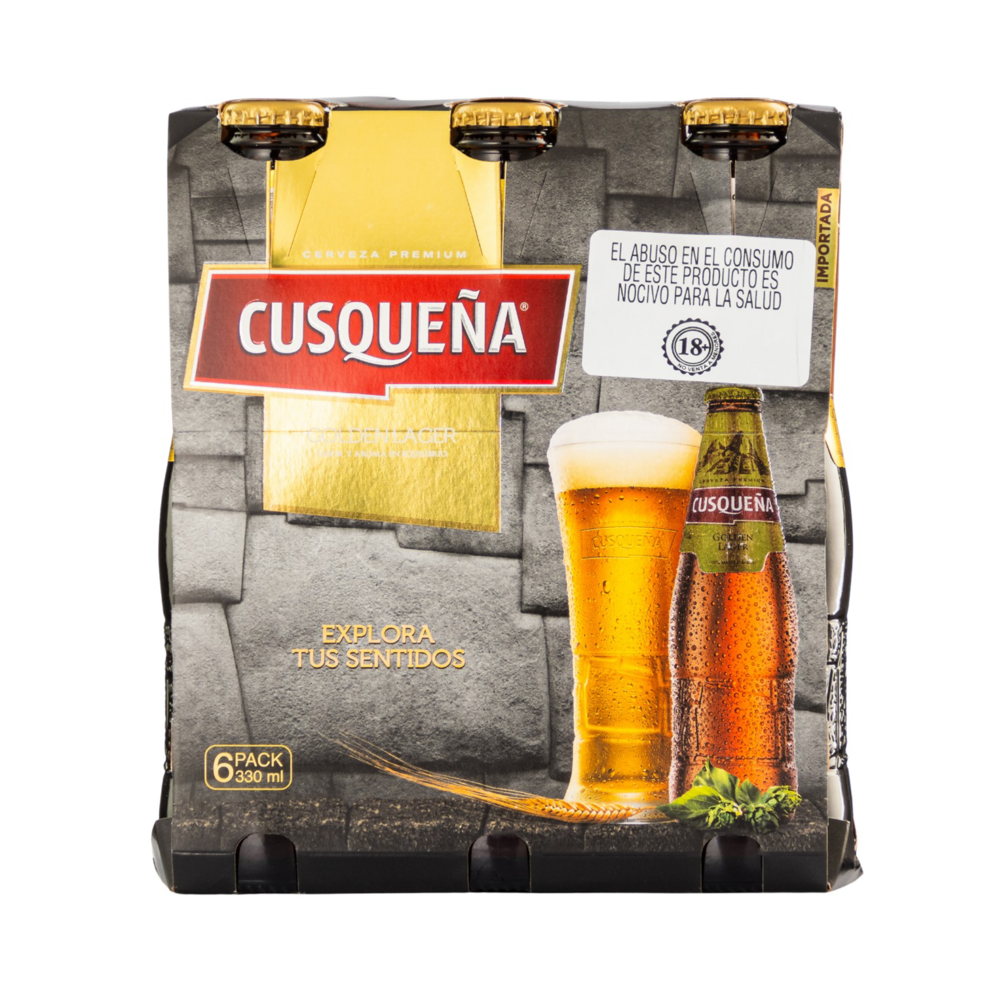 Six Pack Cerveza Cusqueña Clara 330 Ml