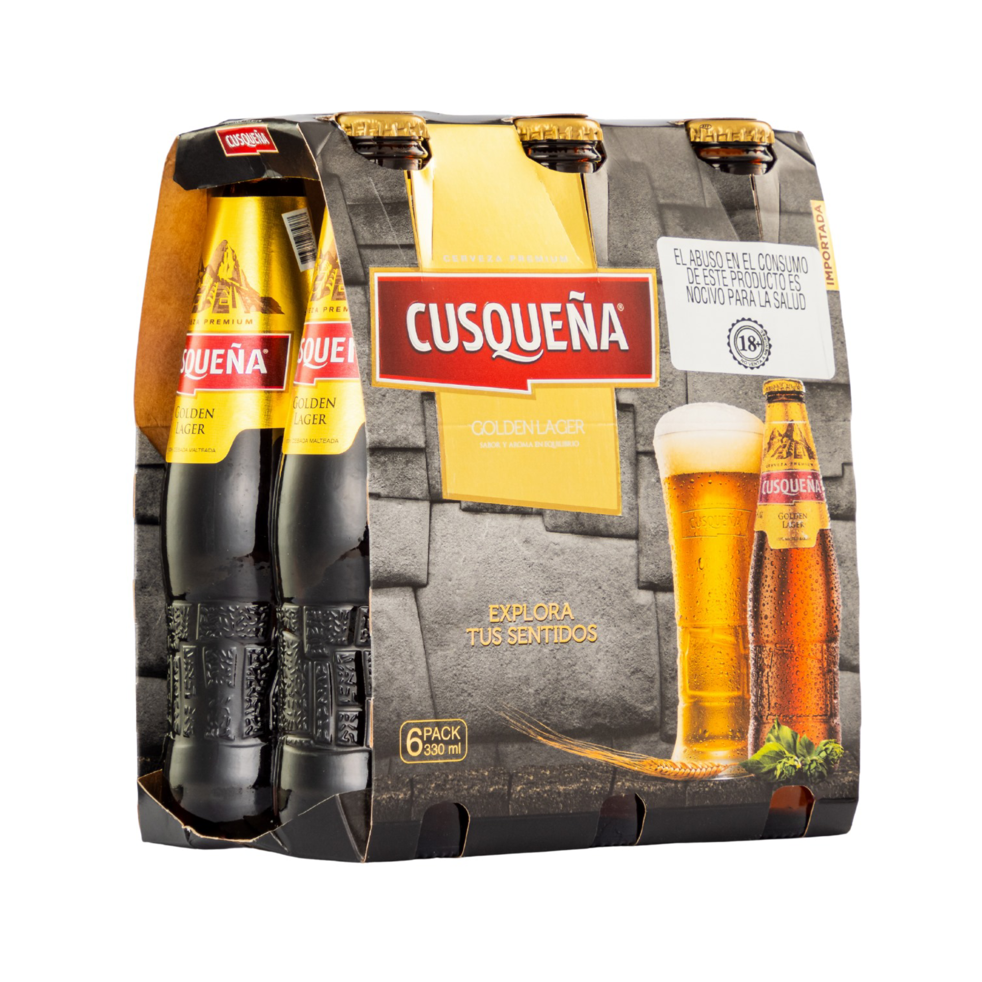 Six Pack Cerveza Cusqueña Clara 330 Ml