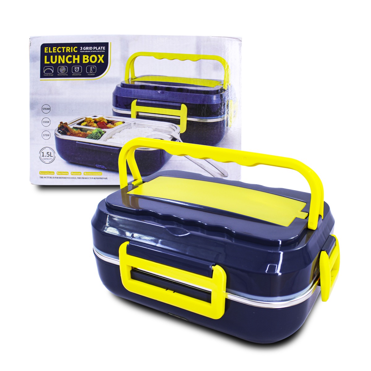 Tupper Luch Box Eléctrico de 1 Nivele con Cubiertos