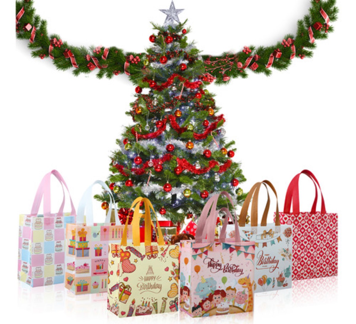24 Bolsas Para Regalos De Fiesta De Cumpleaños Para Niños COLORES
