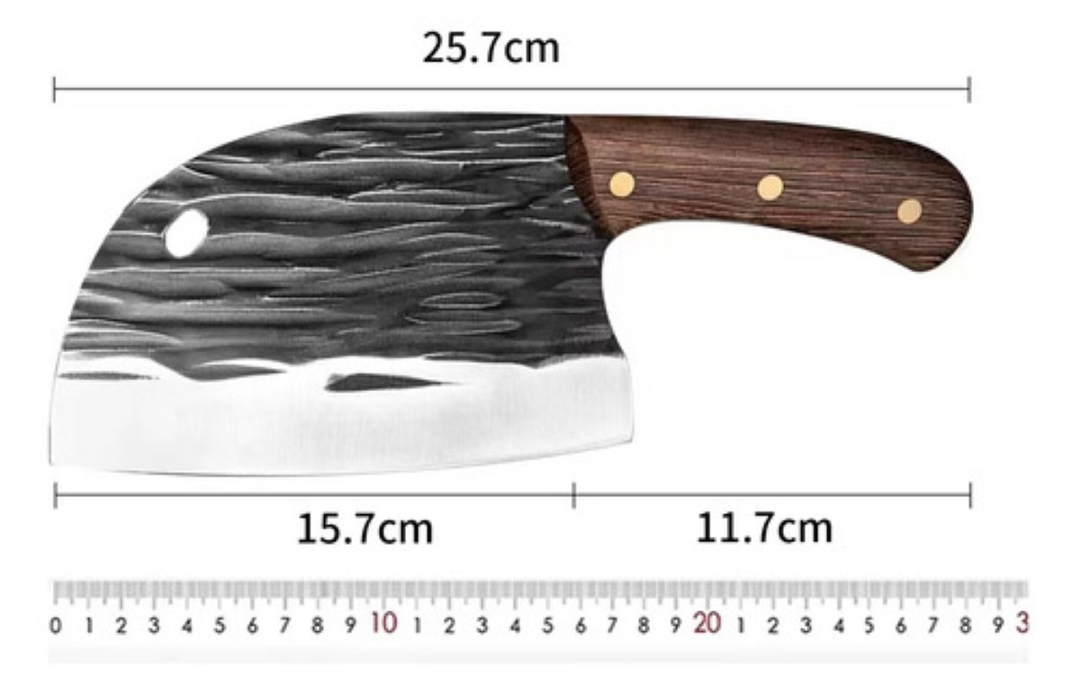 Cuchillo De Corte Pesado De Hueso Cuchillo De Carnicero Negro