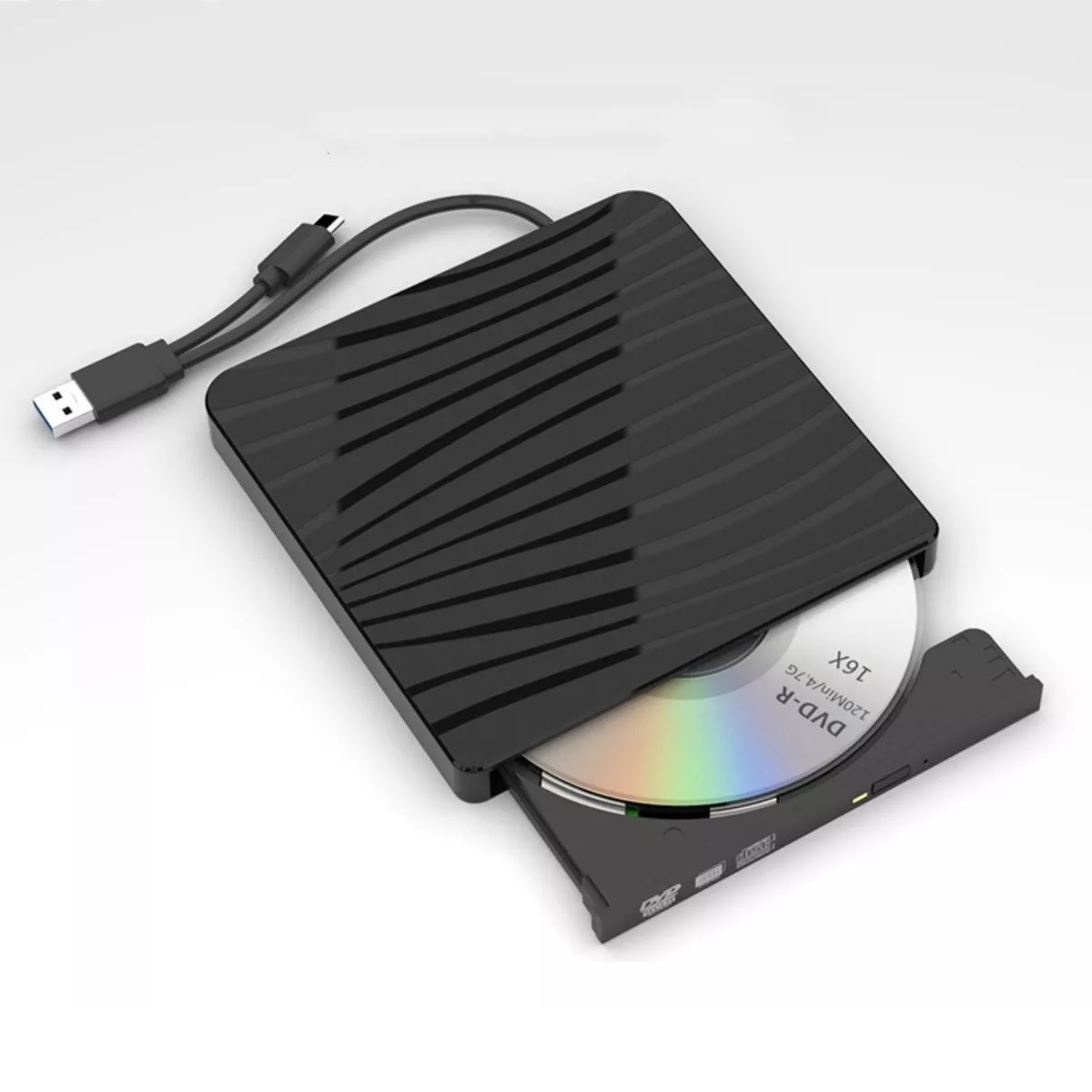 Lectora Dvd Y Cd Externo Quemador Discos Usb3.0 Grabadora