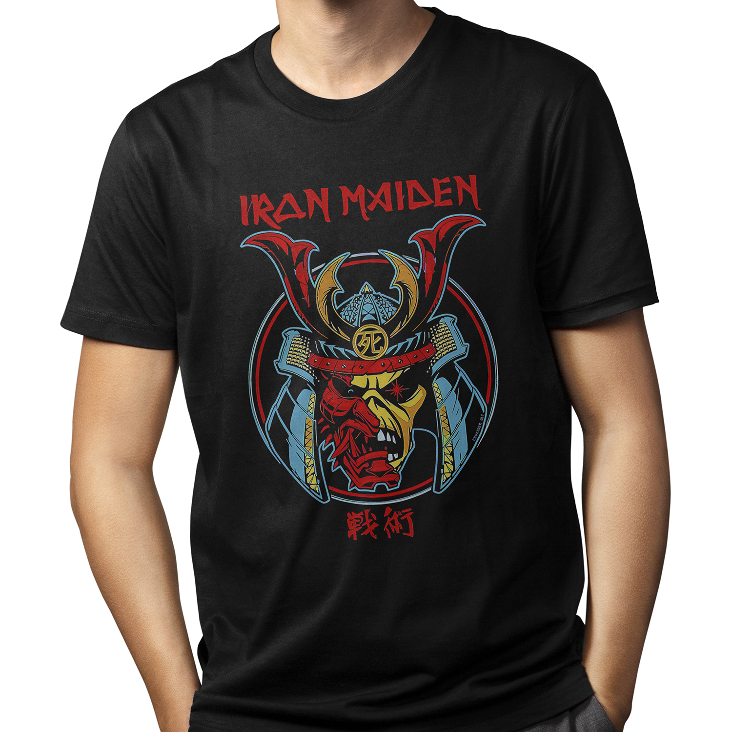Playera para hombre Iron Maiden: Eddie Samurai