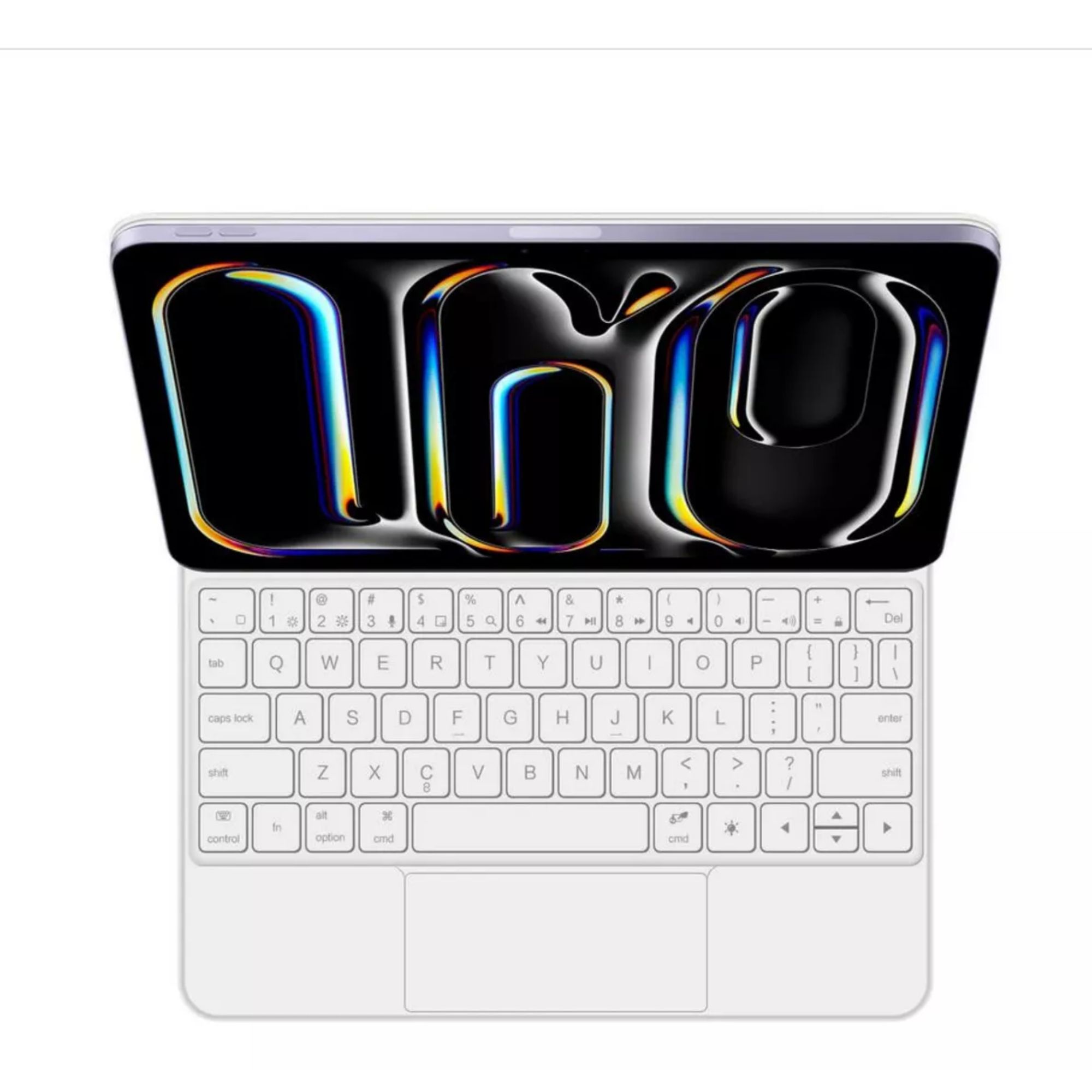 Funda Magic Keyboard Para iPad Pro 13 M4 Teclado Español Color Blanco