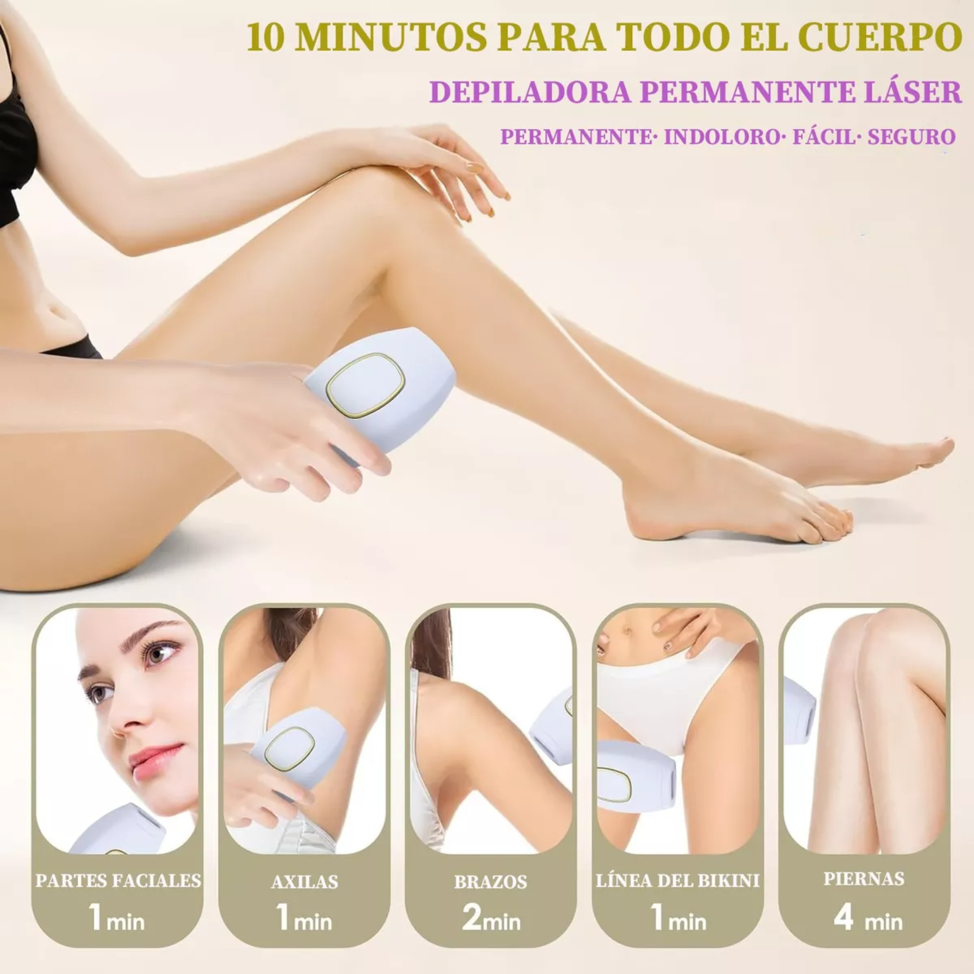 O F E R TA  Ipl Depiladora Láser Permanente Sin Dolor Para Todo El Cuerp