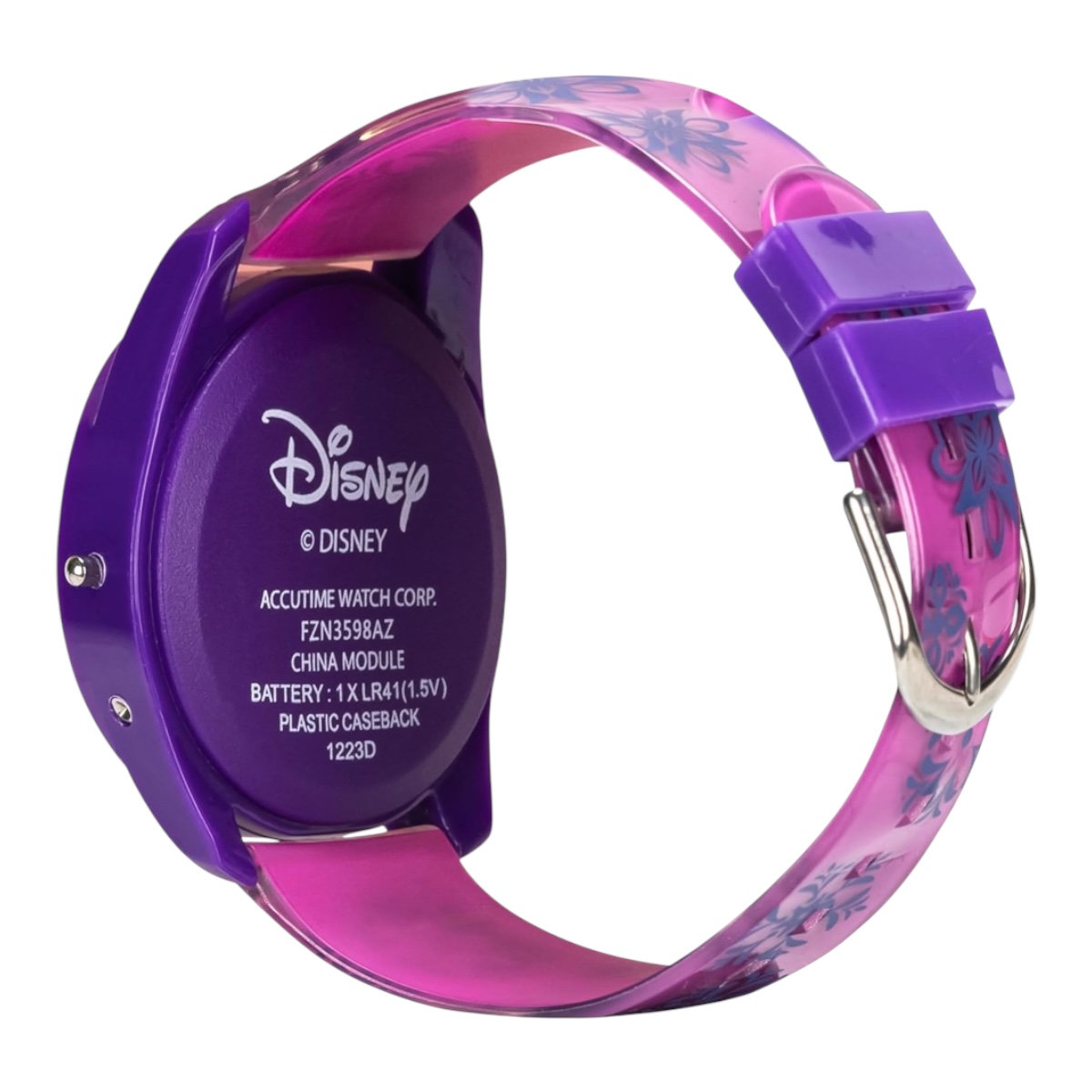 Reloj Accutime Disney Frozen Kids Fzn3598 Púrpura Rosa