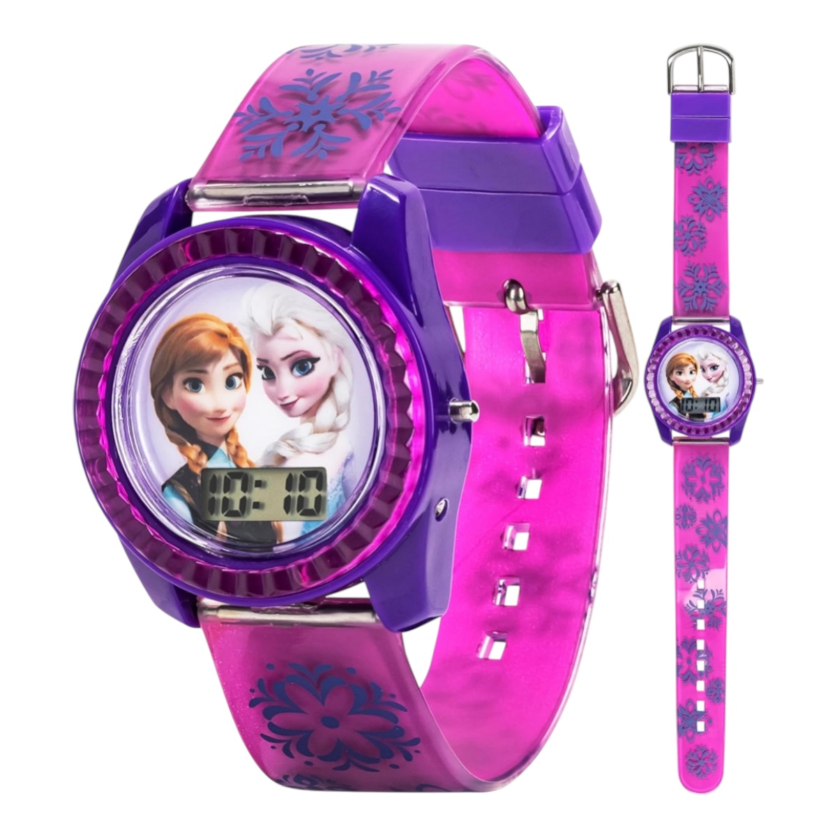 Reloj Accutime Disney Frozen Kids Fzn3598 Púrpura Rosa