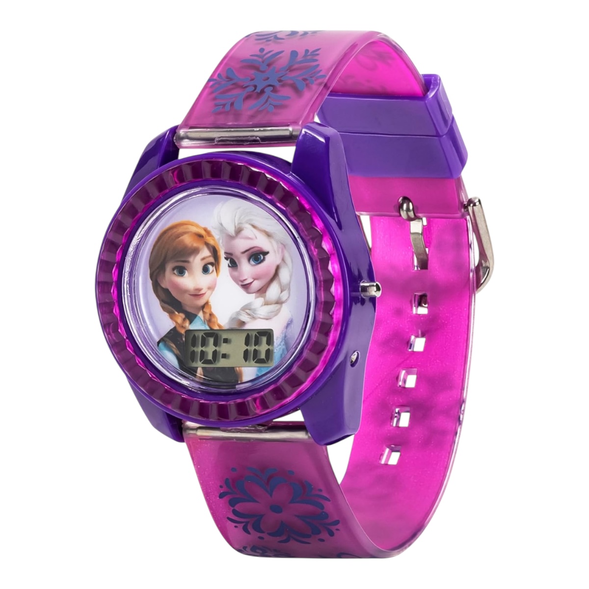 Reloj Accutime Disney Frozen Kids Fzn3598 Púrpura Rosa