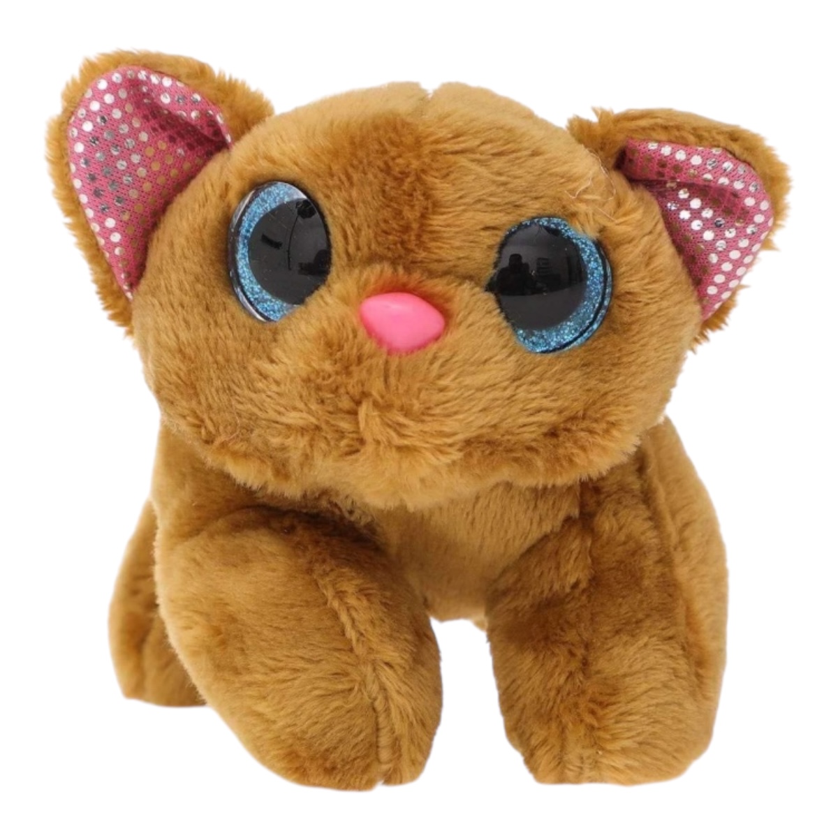 Gato Peluche Mascota Con Jaula