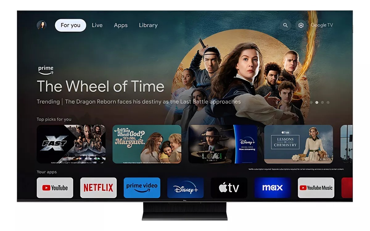  Pantalla Smart Tv Tcl 55qm751g 4K Qled
