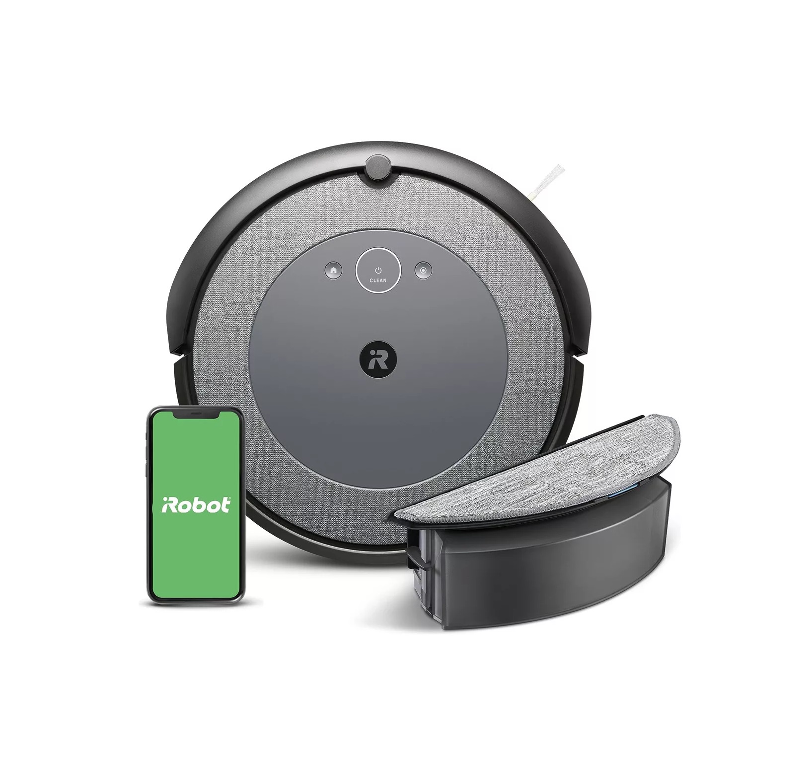 Robot Inteligente IROBOT Aspirador y Fregadora Roomba Combo i5 Color Gris
