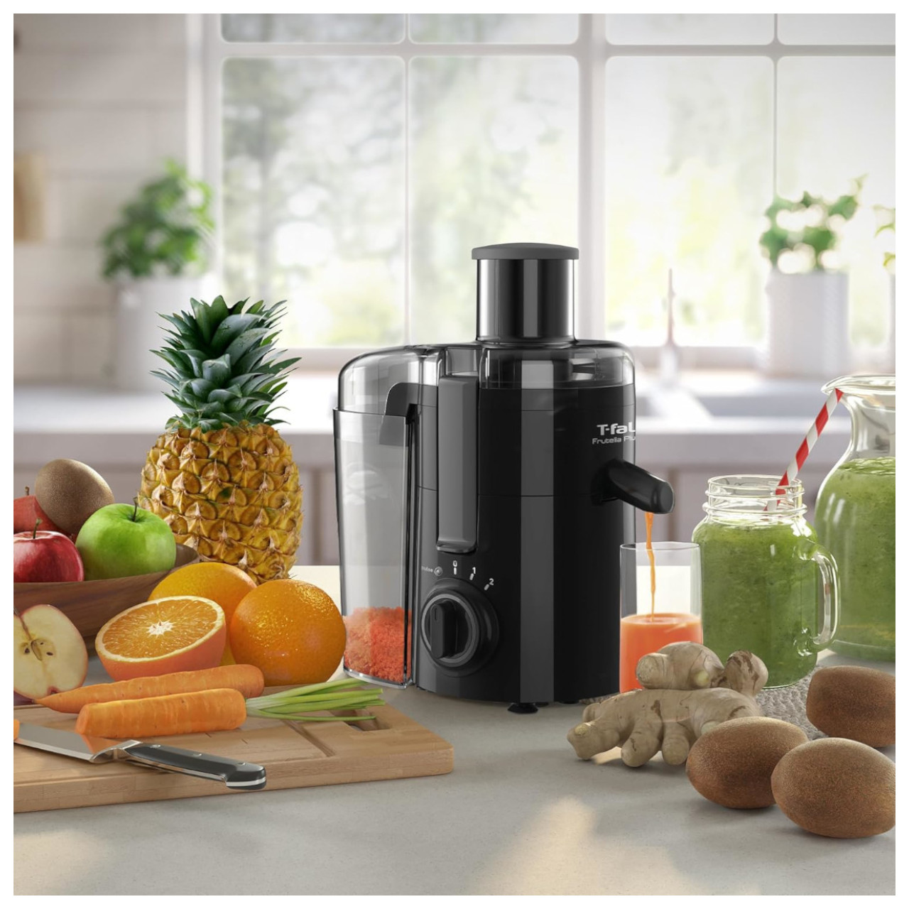 Extractor Jugo T-Fal Frutelia Plus 350W 2 Velocidades 950ml
