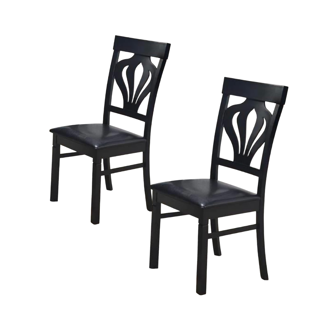 Juego De 2 Sillas De Madera Solida Roger