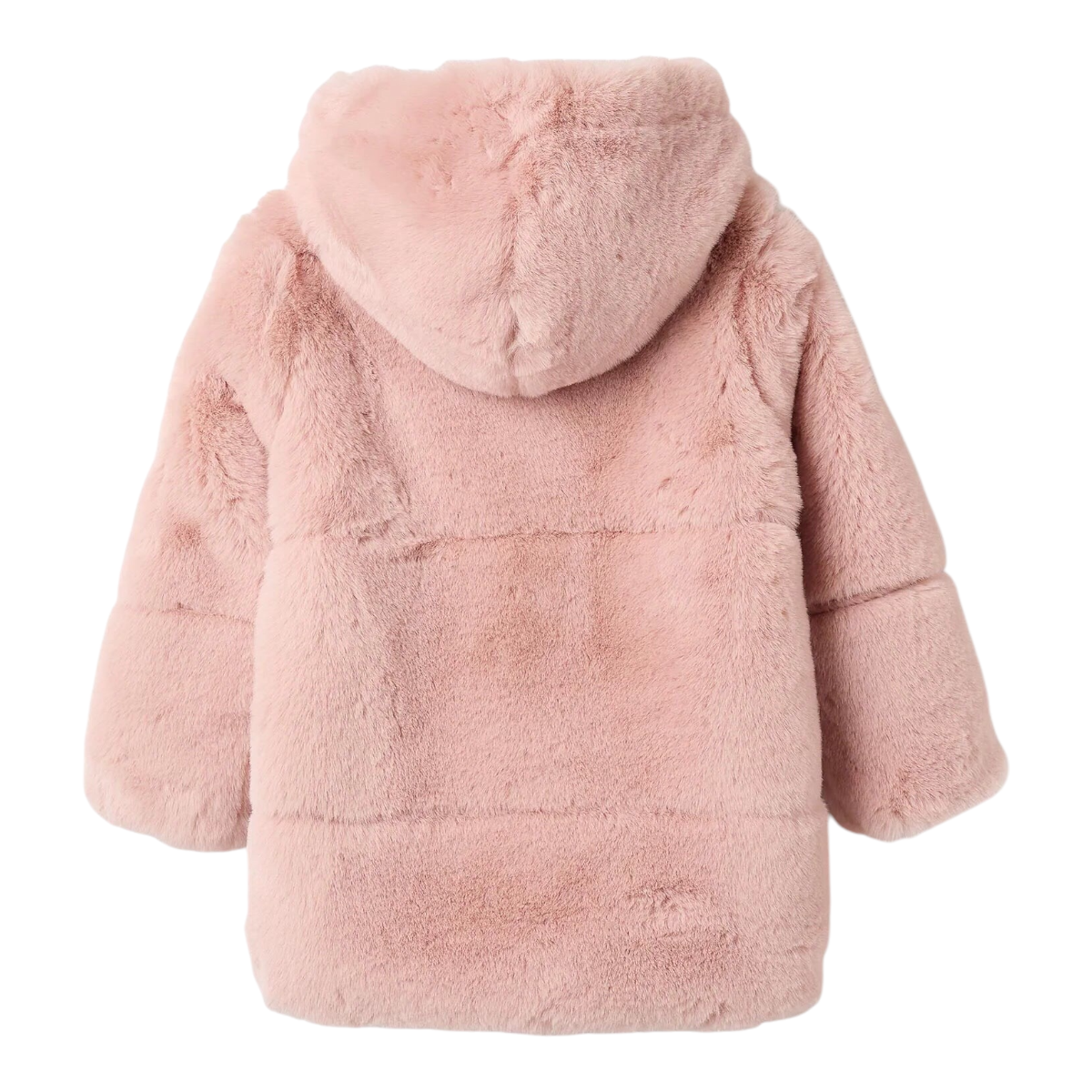 Abrigo de Pelo con Capucha para Niña Rosa ZIPPY
