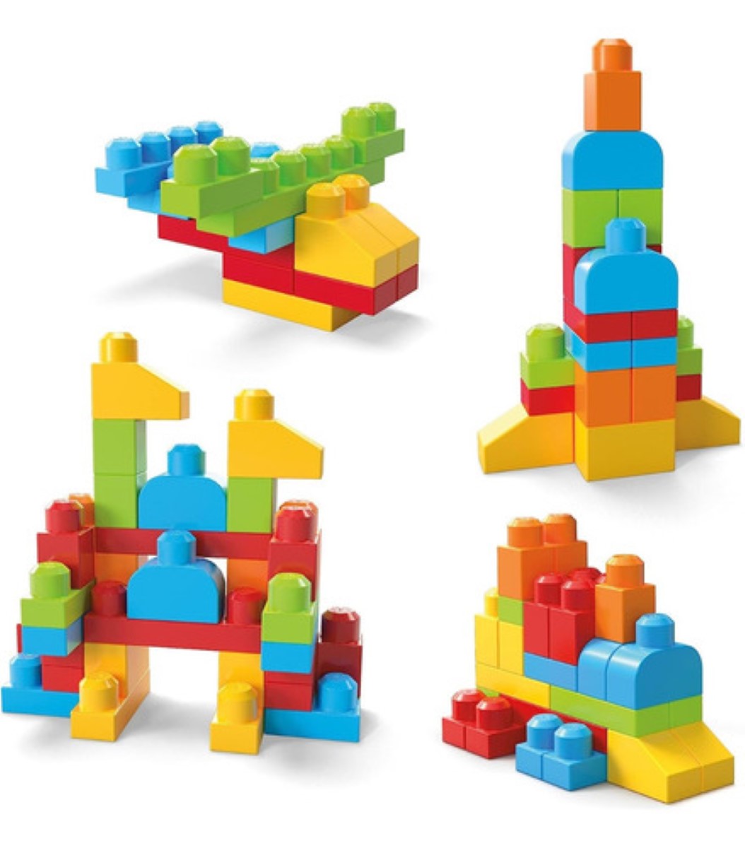 Bloques De Construcción De Juguetes En Bolsas, 300 Pzs colores