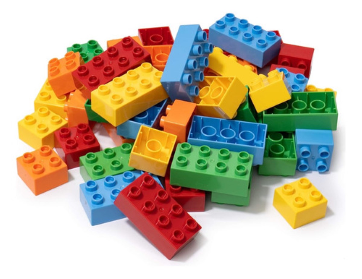 Bloques De Construcción De Juguetes En Bolsas, 300 Pzs colores