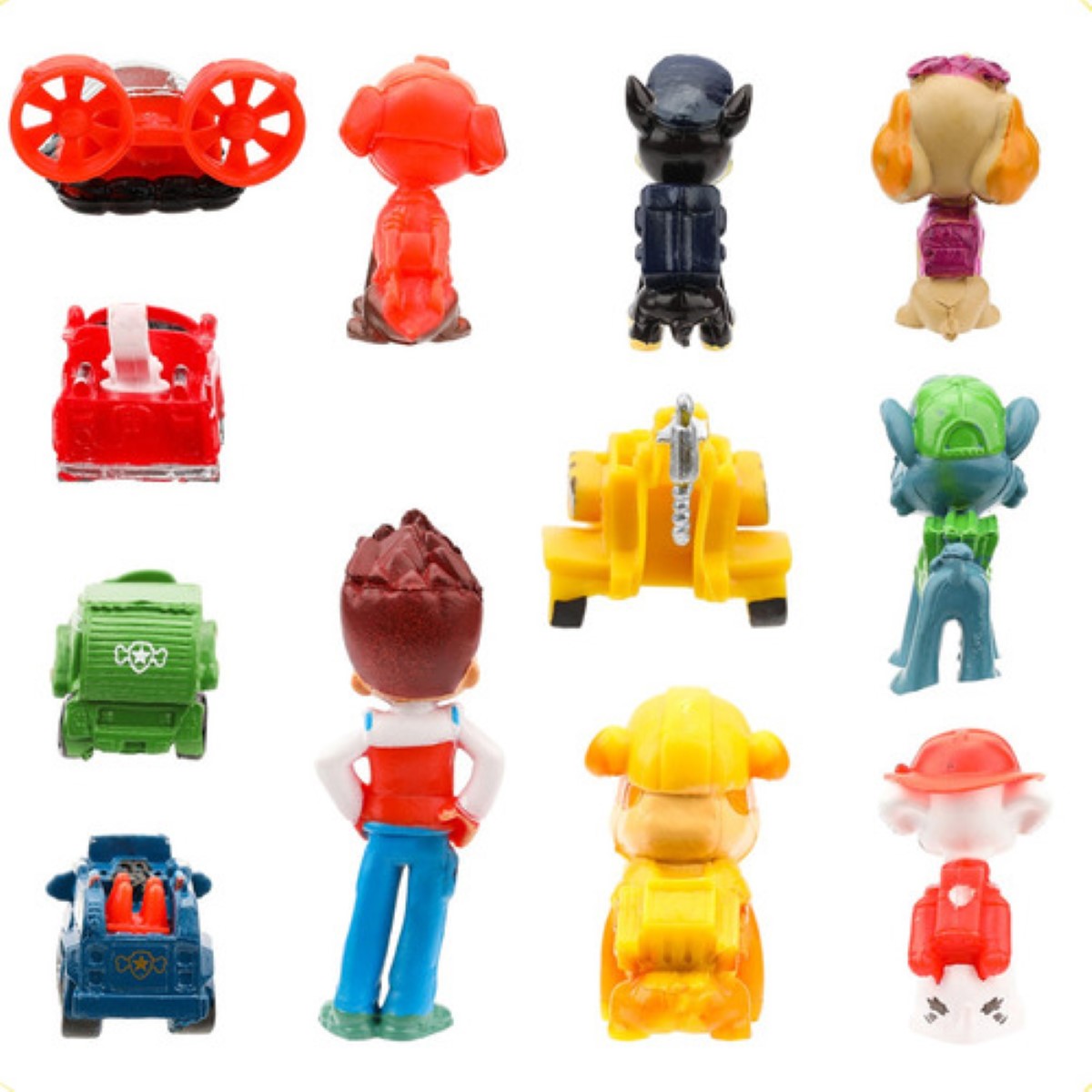 Juego De Paw Patrol Para Niños 12 Pcs Decoración De Tartas colores
