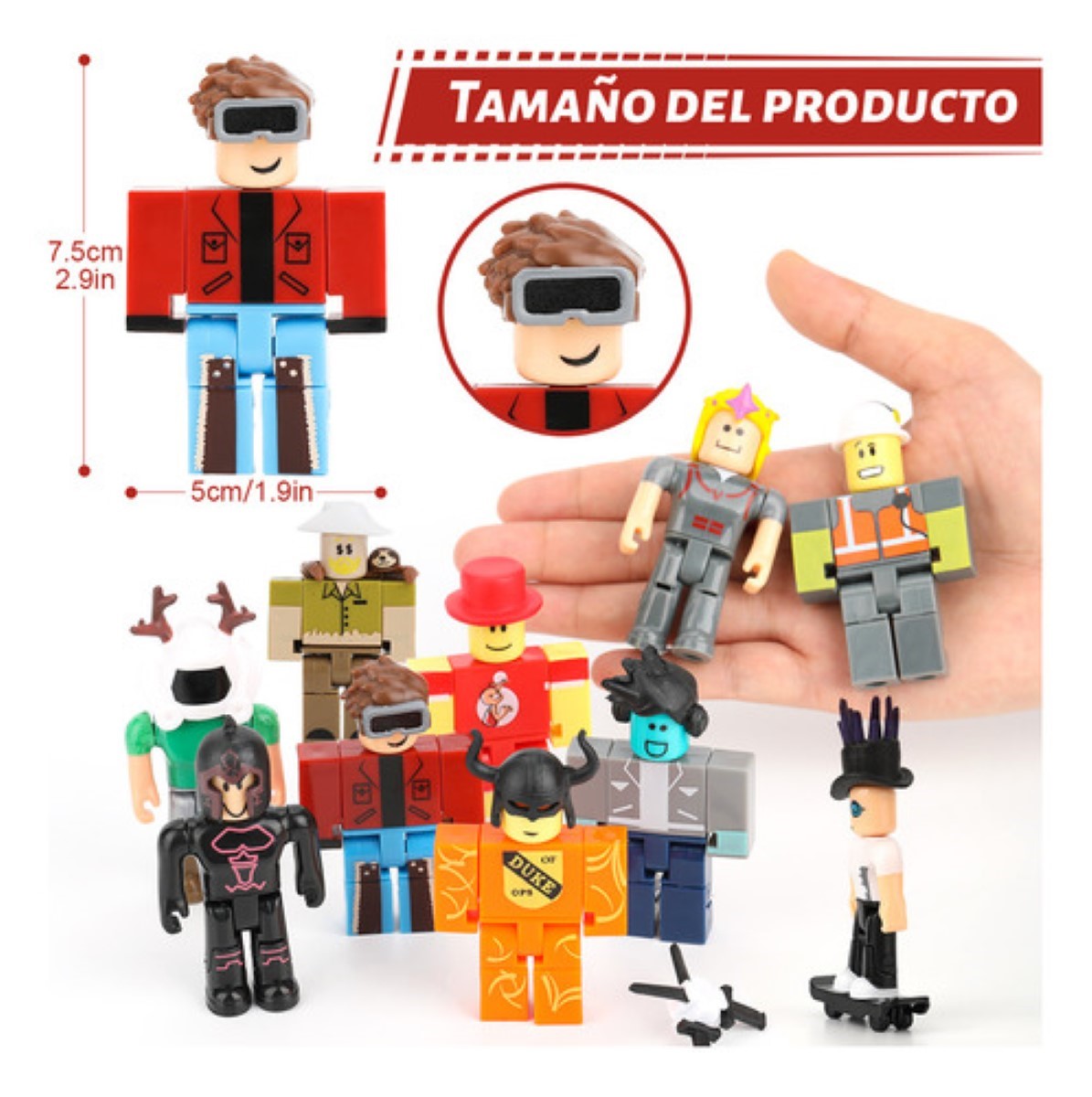 24 Piezas Virtual World Roblox Building Block Muñeca ESTILO 1