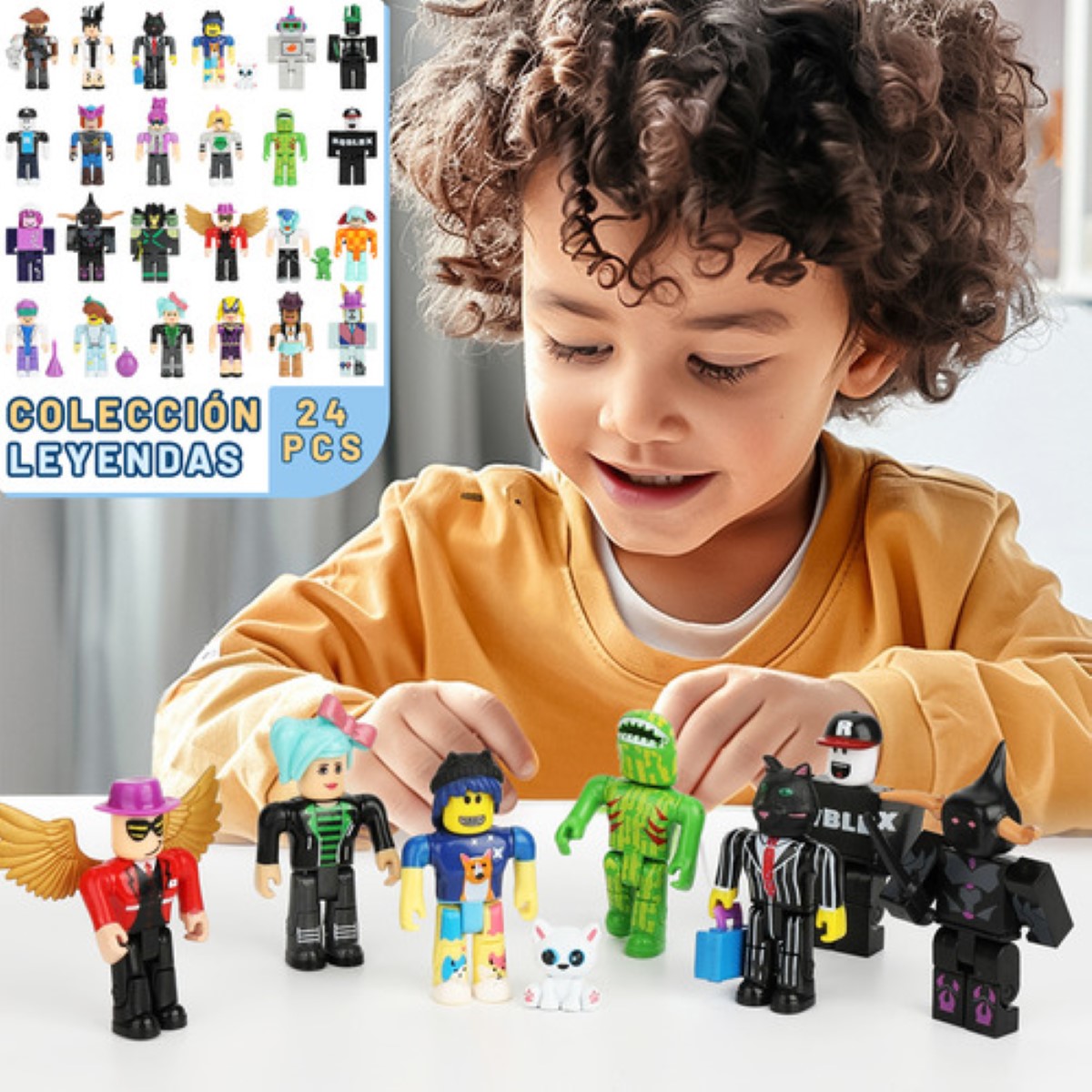 24 Piezas Virtual World Roblox Building Block Muñeca ESTILO 2