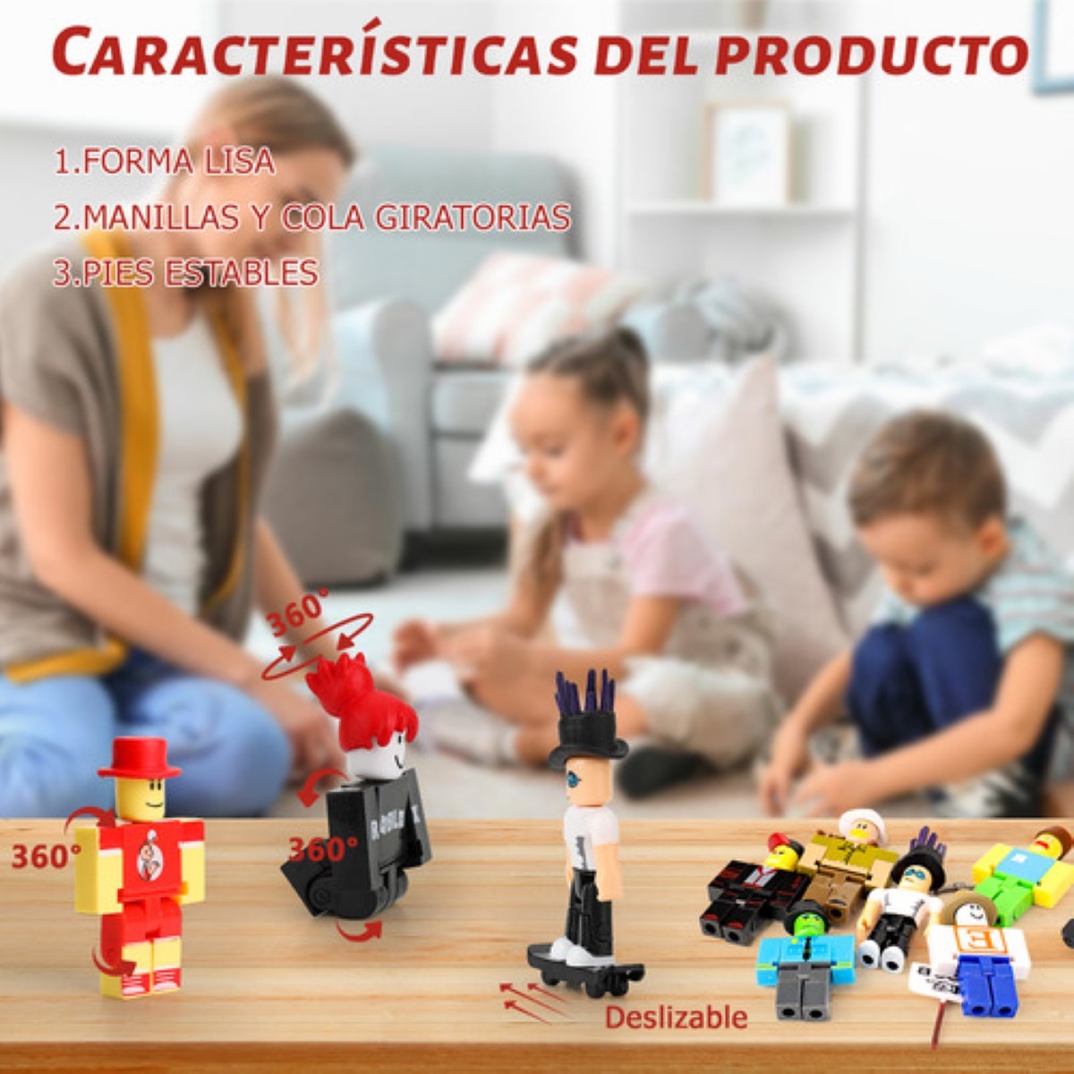 24 Piezas Virtual World Roblox Building Block Muñeca ESTILO 1