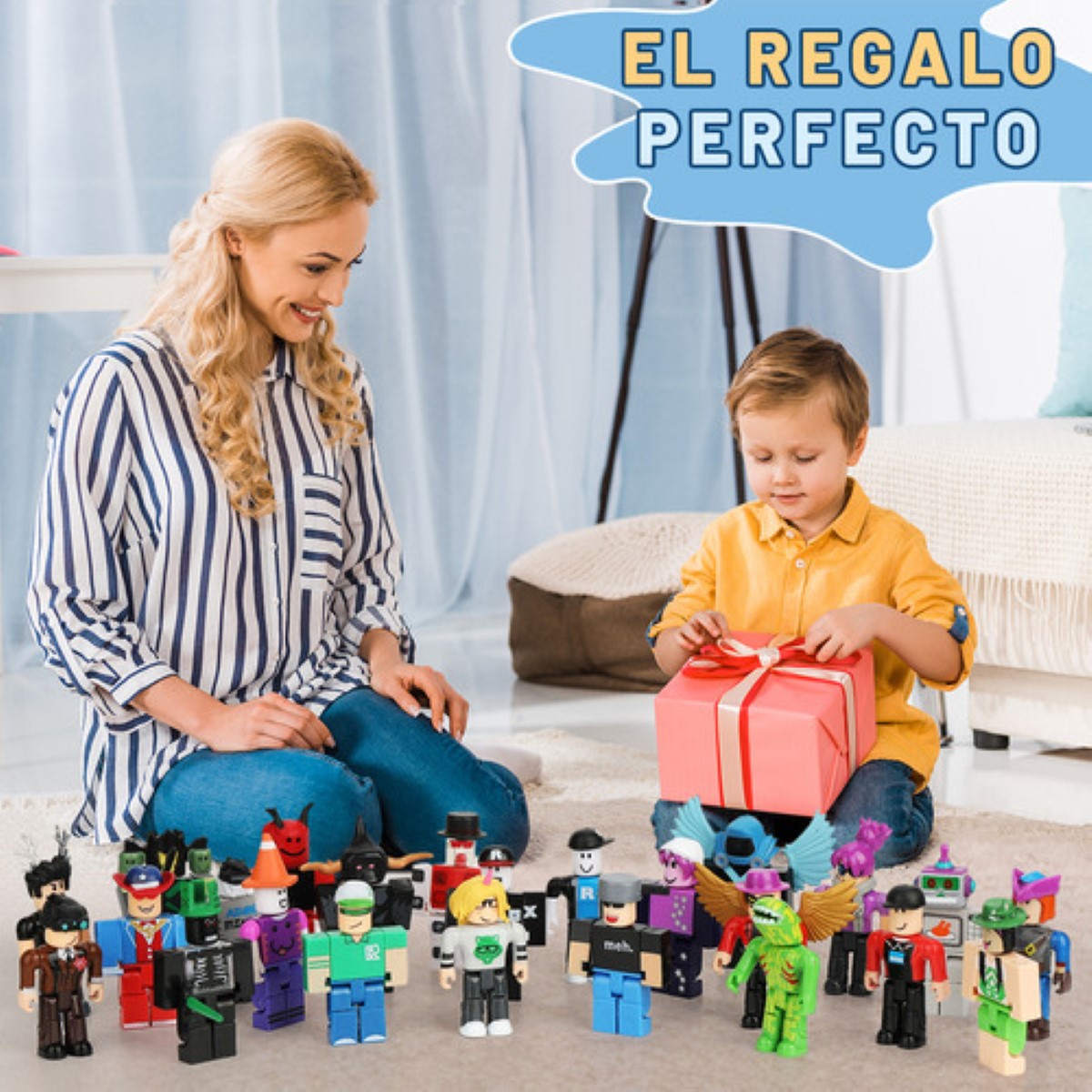 24 Piezas Virtual World Roblox Building Block Muñeca ESTILO 3