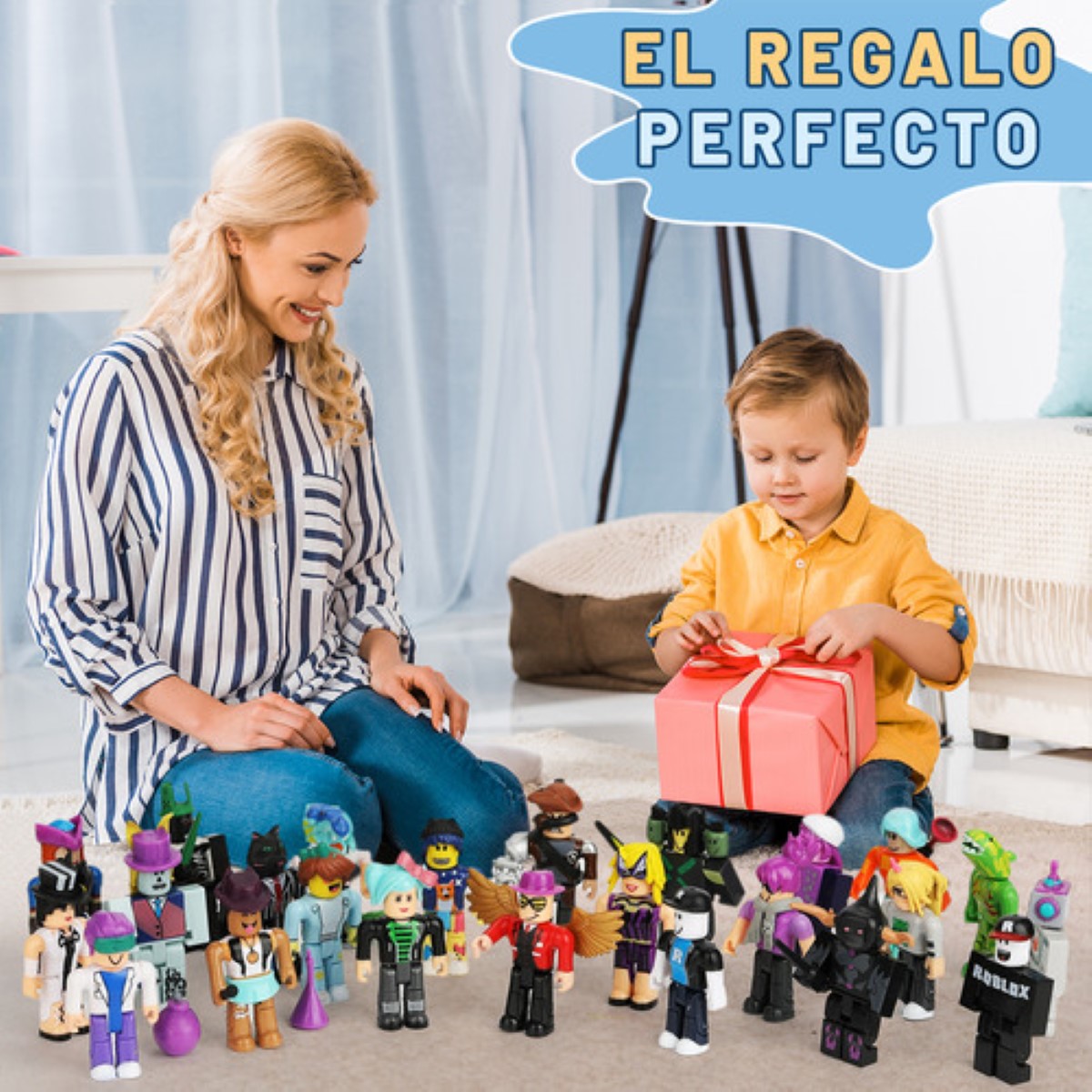 24 Piezas Virtual World Roblox Building Block Muñeca ESTILO 2