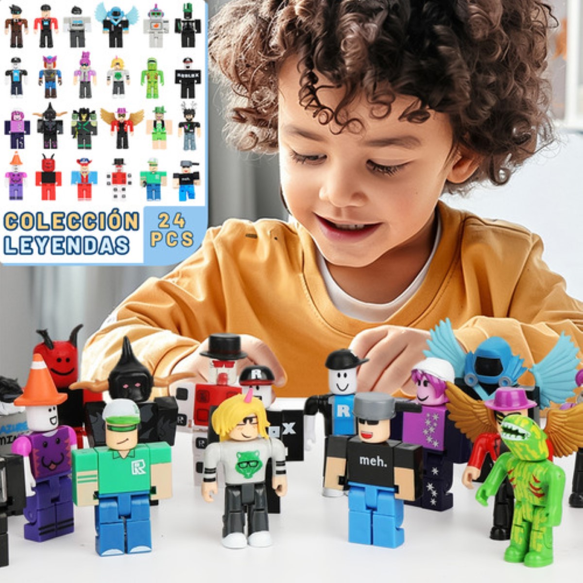 24 Piezas Virtual World Roblox Building Block Muñeca ESTILO 3
